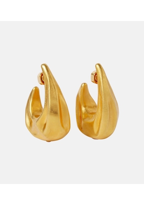 Khaite Olivia Medium gold-plated hoop earrings