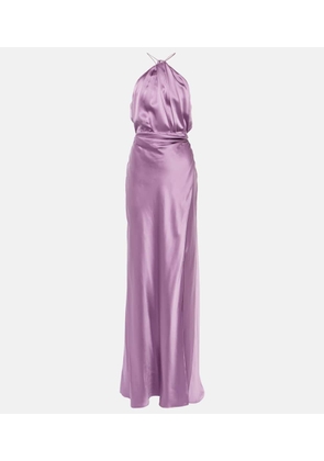 The Sei Asymmetric silk gown