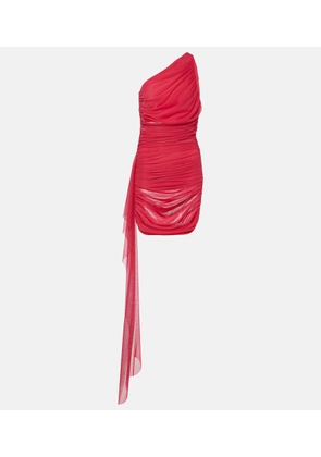 The Sei Drape-detail ruched chiffon minidress