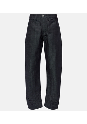Jil Sander Tapered cropped mid-rise jeans