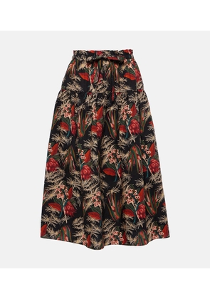 Ulla Johnson Fernanda cotton poplin midi skirt