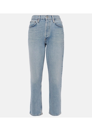 Agolde Riley high-rise cropped straight jeans