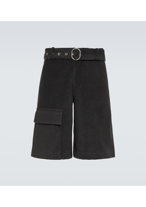 Jil Sander Crochet low-rise cotton-blend shorts