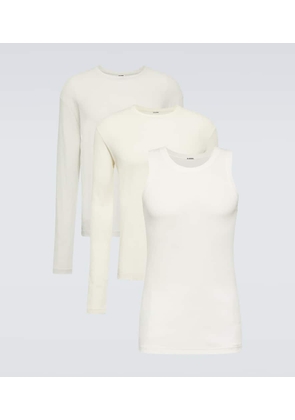 Jil Sander Set of 3 cotton jersey T-shirts