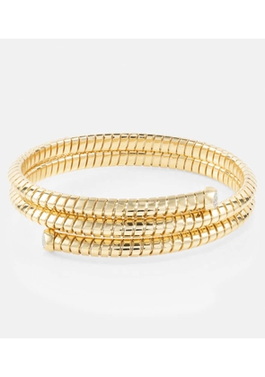 Marina B Trisolina Triple 18kt gold bangle with diamonds