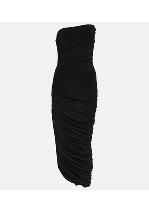 Norma Kamali Diana strapless jersey midi dress