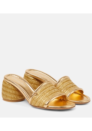 Gianvito Rossi Marbella leather-trimmed sandals