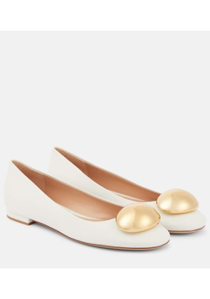 Gianvito Rossi Sphera leather ballet flats