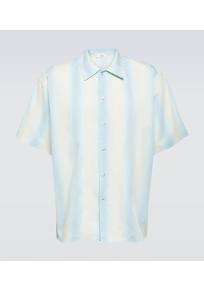 Commas Oversized striped bowling shirt