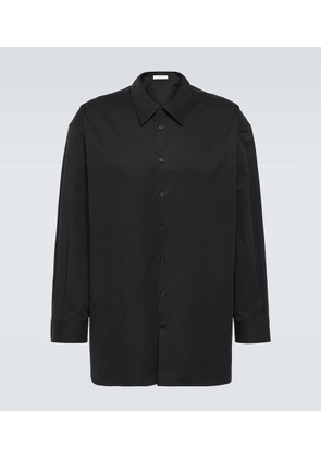 The Row Lukre oversized cotton-blend poplin shirt
