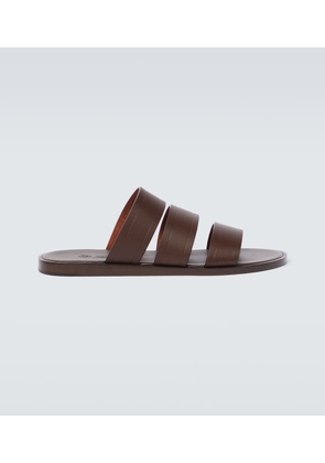 Loro Piana Naha leather slides