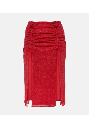 Oseree Lumiere Rose midi skirt