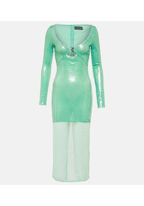 David Koma Sequined midi dress