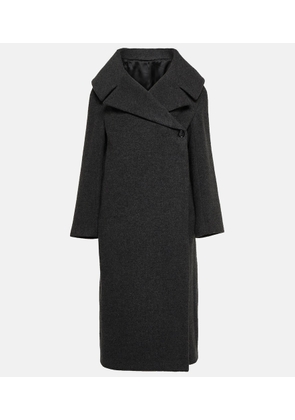 Toteme Oversized wool-blend felt wrap coat
