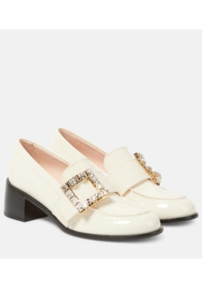 Roger Vivier Vivâ Rangers patent leather loafer pumps