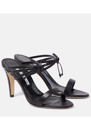 Manolo Blahnik Bomasan 90 leather mules