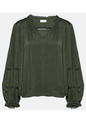 Velvet Koren lace-trimmed blouse