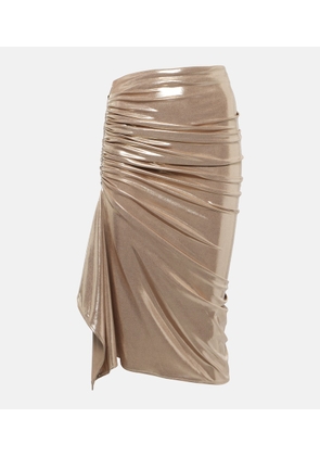 Maticevski Neroli ruched midi skirt