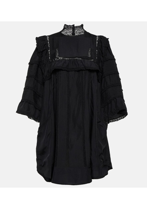 Isabel Marant Zakae ruffle-trimmed silk minidress