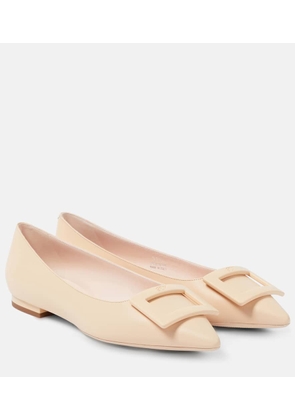 Roger Vivier Gommettine Ball patent leather ballet flats