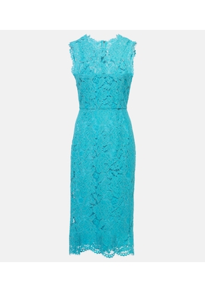 Dolce&Gabbana Cotton-blend lace midi dress