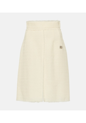 Dolce&Gabbana Wool-blend tweed midi skirt