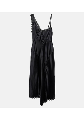 Isabel Marant Ayrich embroidered silk midi dress