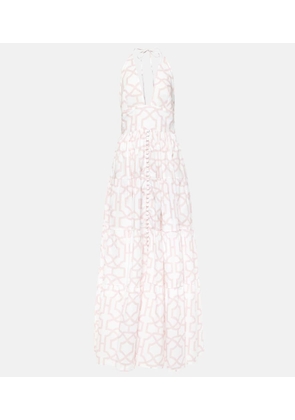 Alexandra Miro Celeste printed cotton maxi dress