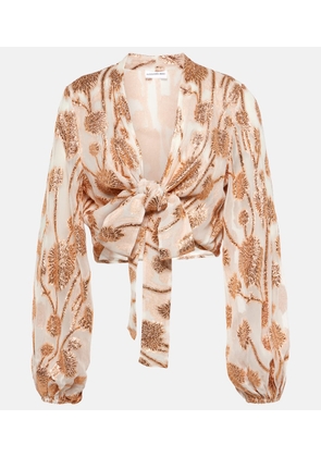 Alexandra Miro Tabitha embellished crop top