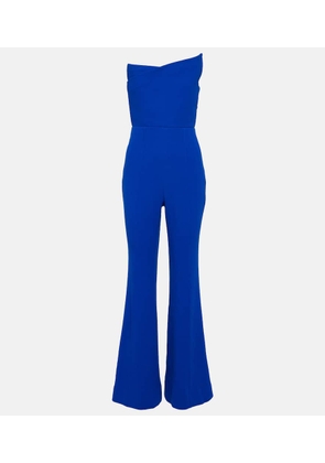 Roland Mouret Asymmetric wool crepe jumpsuit