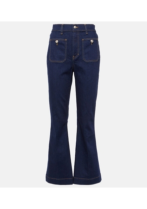 Veronica Beard Carson cropped flared jeans