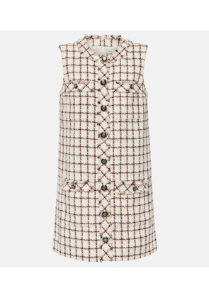 Veronica Beard Laurel cotton-blend tweed minidress