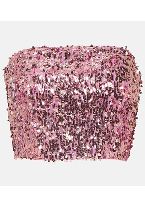 Rotate Sequined bandeau top