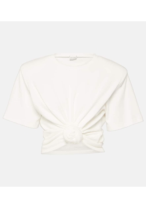 Magda Butrym Gathered cotton jersey top