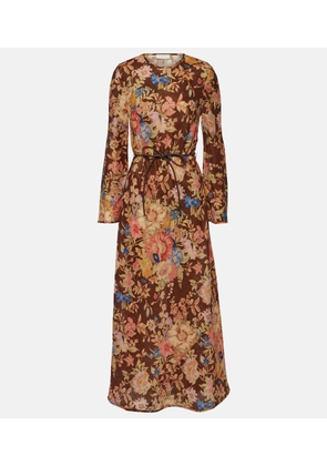 Zimmermann August floral linen maxi dress
