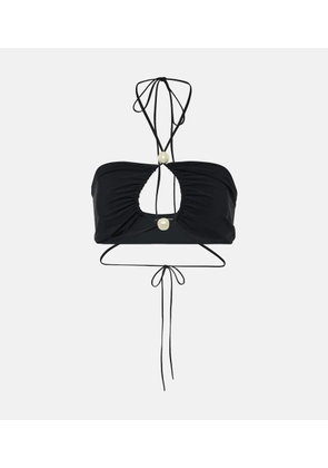 Magda Butrym Beaded bandeau bikini top