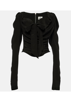 Vivienne Westwood Tie-detail silk top