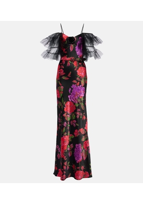 Rodarte Tiered silk tulle gown
