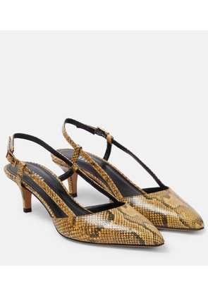 Isabel Marant Pilia leather slingback pumps