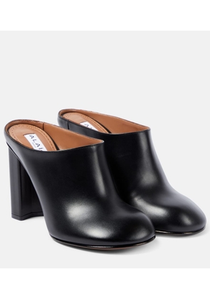 Alaia Babylone leather mules
