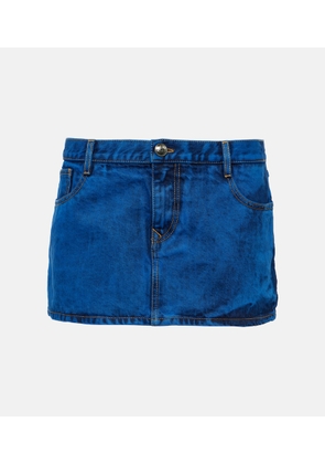 Vivienne Westwood Low-rise denim miniskirt