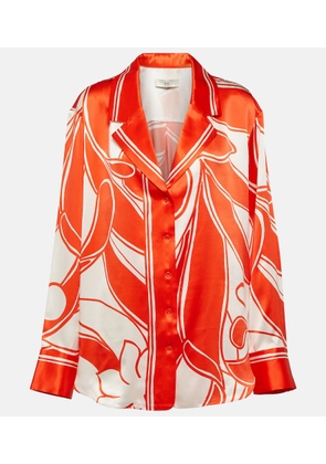 SIR Ramona printed silk satin shirt