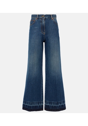 Valentino High-rise flared jeans