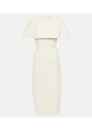 Emilia Wickstead Bridal Blaine caped midi dress