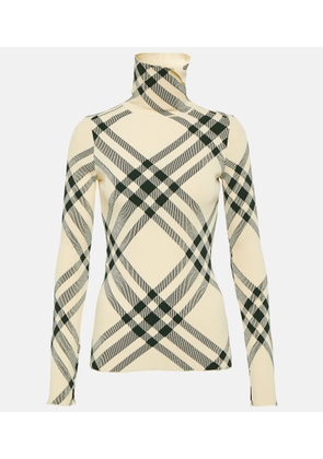 Burberry Burberry Check turtleneck sweater