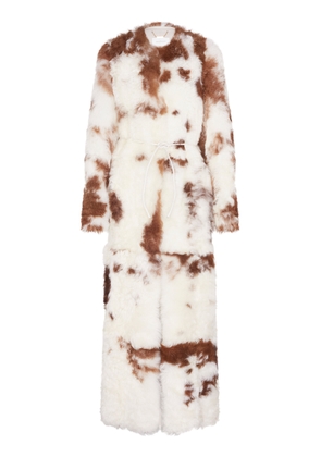 Zimmermann Hypnotic Spot Shearling Leather Coat - Moda Operandi