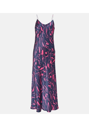 Asceno Lyon printed silk maxi dress
