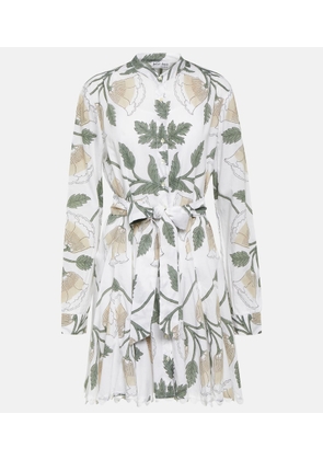 Juliet Dunn Floral cotton minidress