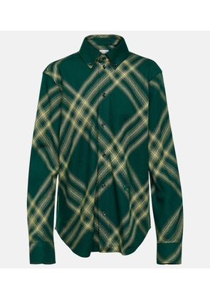 Burberry Checked wool shirt