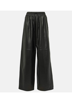 Wardrobe.NYC Leather wide-leg pants